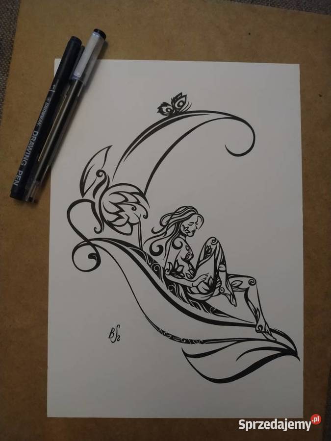 Rysunek na liściu cienk blok t A4 250 gm2 Warszawa sprzedam