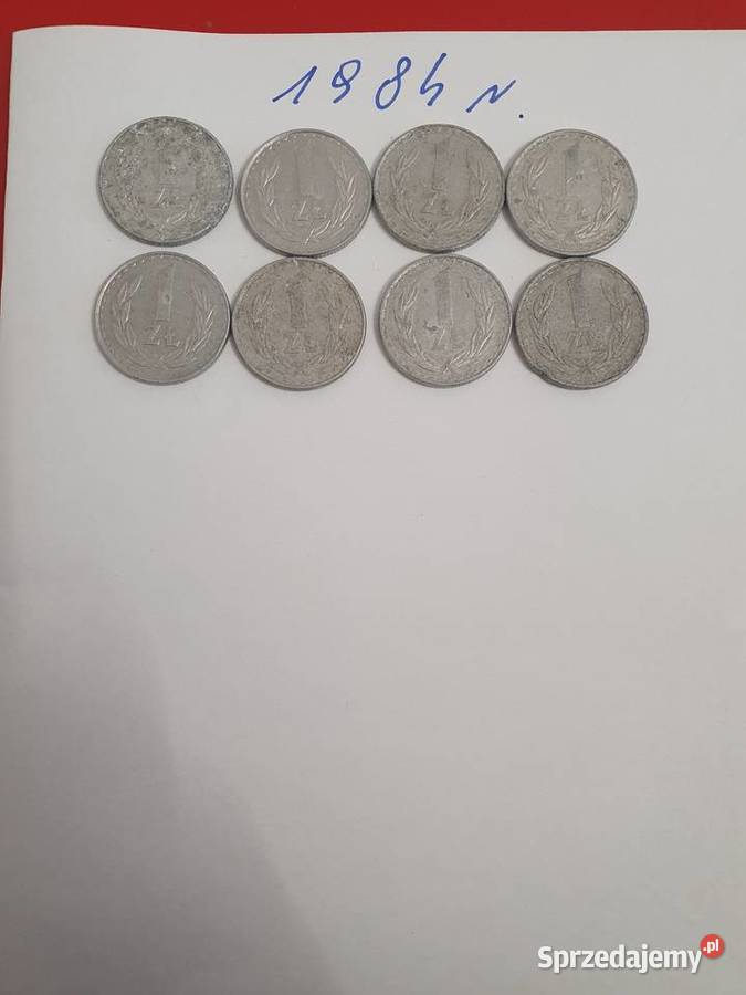 Monety aluminiowe 1 1984r mazowieckie Grójec