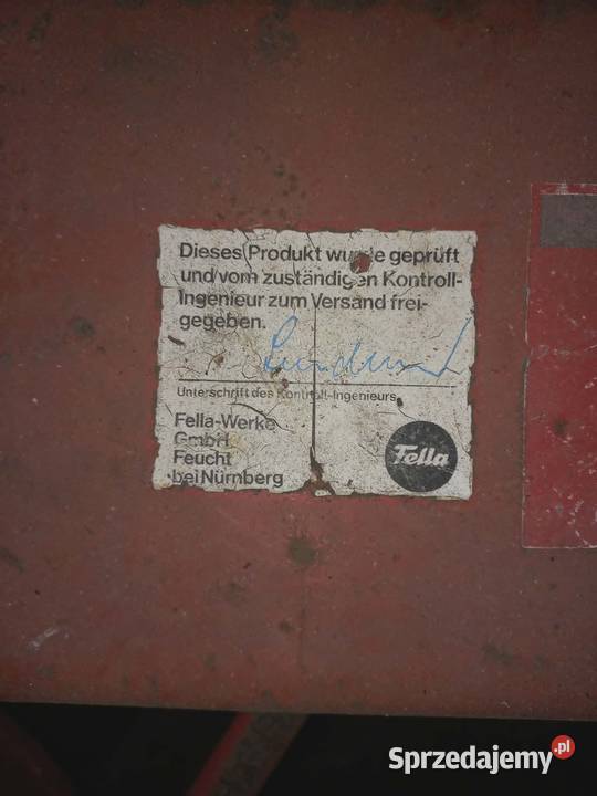 Przetrząsarka trzepak do siana fella th460d Skaryszew