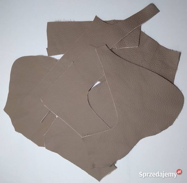 Skóra Licowa Włoska Beż jeden odcień i struktura Gdańsk sprzedam