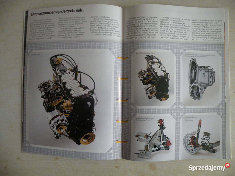 OPEL CORSA FOLDER PROSPEKT KATALOG małopolskie Andrychów
