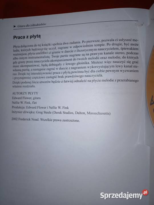 Gitara z płytą Frederick Noad Poznań sprzedam