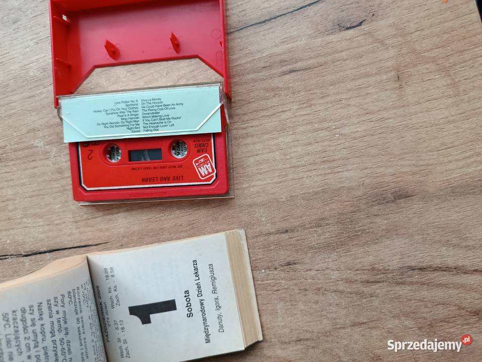 Kaseta magnetofon i kalendarz zdzierak zestaw Choszczno