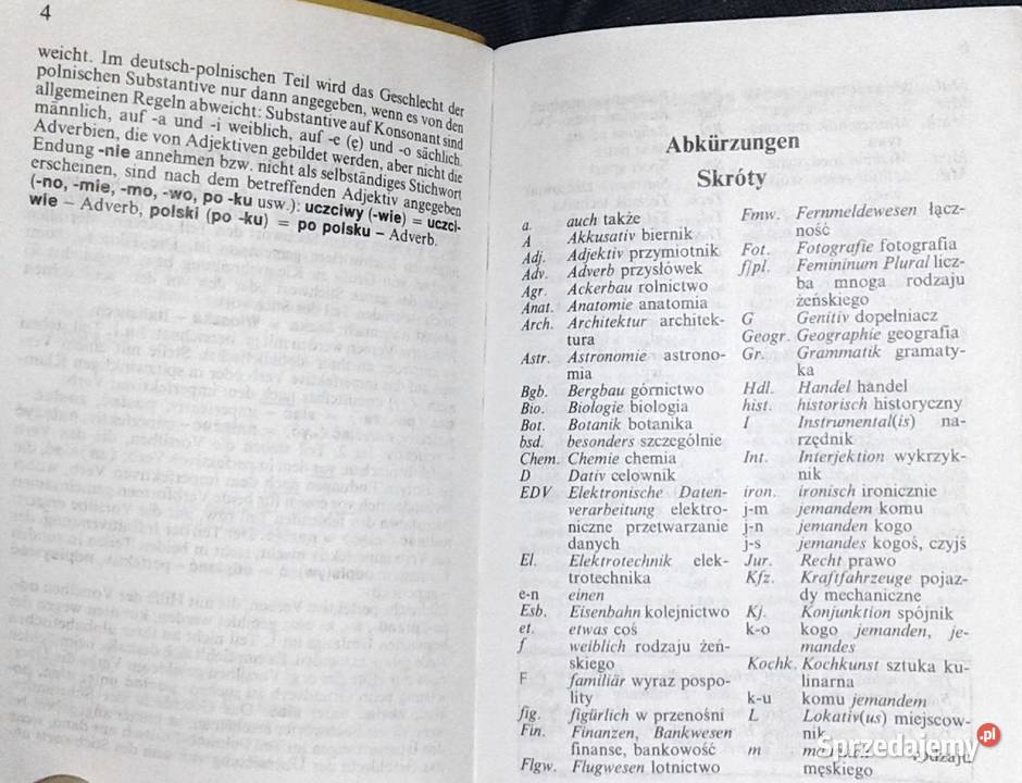 Słownik polskoniemiecki niemieckopolski