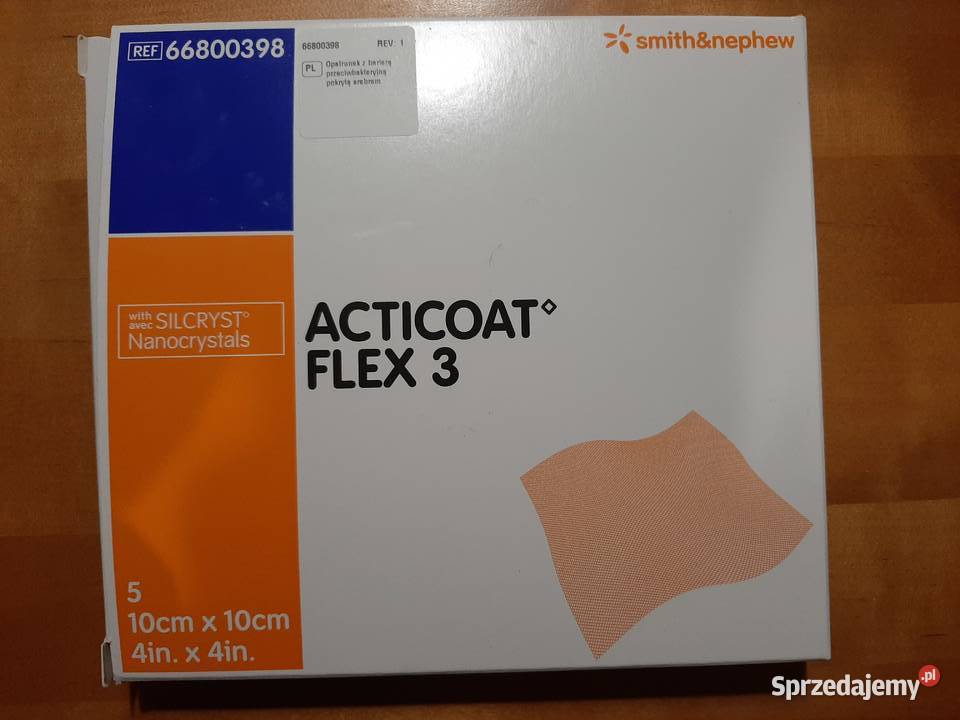 Acticoat opatrunek na rany 7 sztuk Mścice