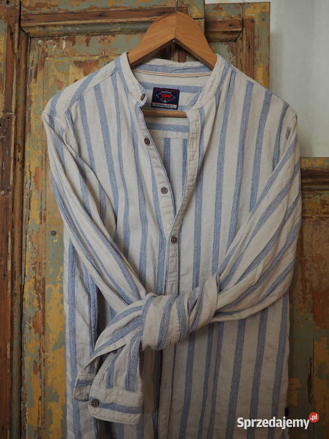 Koszula Męska100 BawełnaStójkaLDenim CO Odzież codzienna Szczecin
