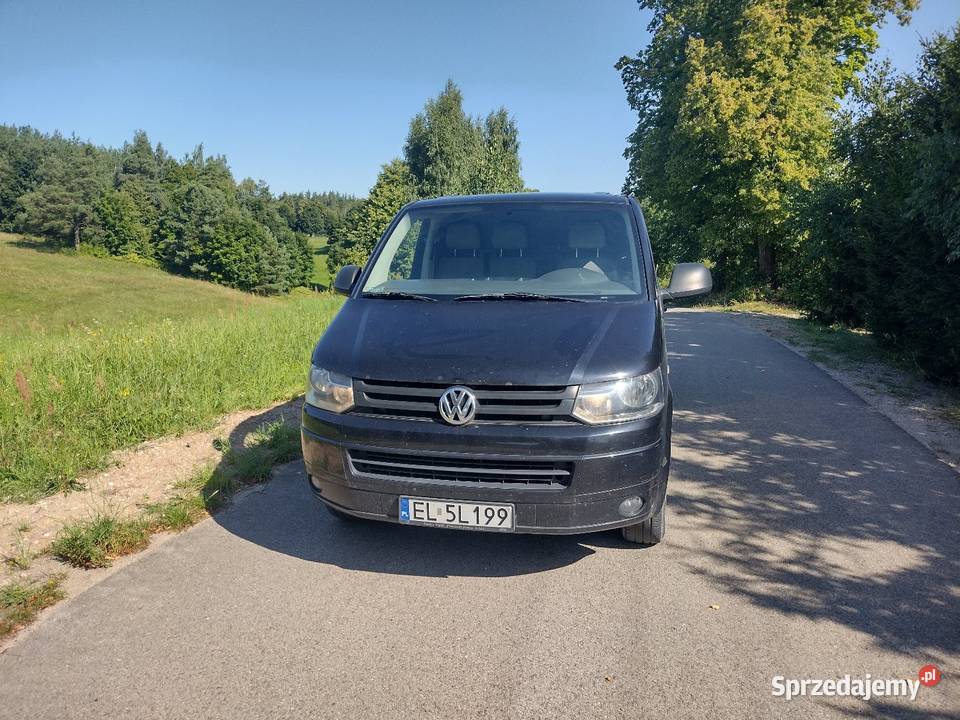 Volkswagen T5 Transporter Blaszak Długi Hak czarny Łódź