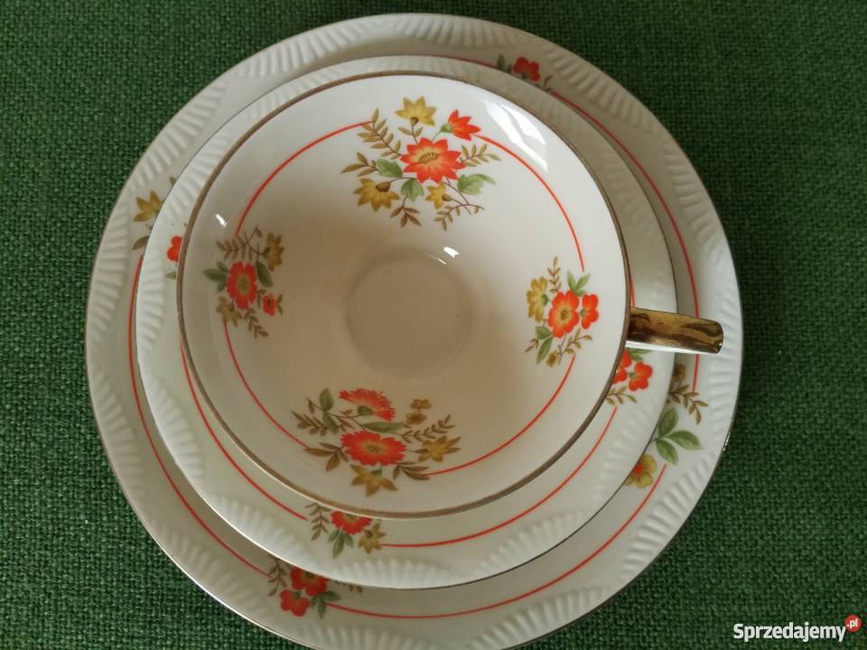 Trio śniadaniowe sygnowana porcelana Kahla Gorlice sprzedam