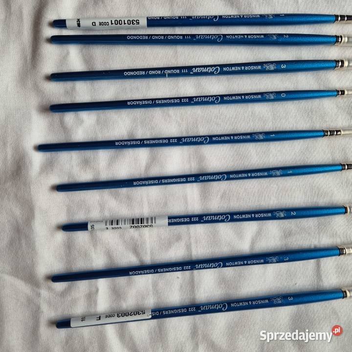 Pędzle WinsorNewton 9 Cotman 222 Cotman 111 Brzesko