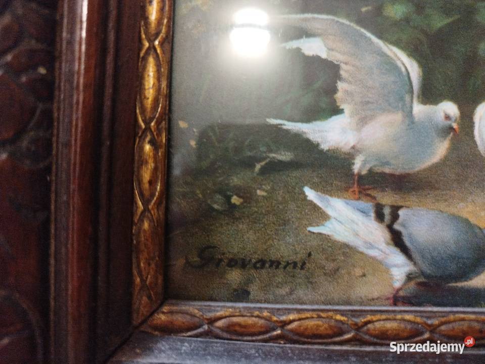 Rarytas Obraz Giovanni Madonna Jezus Antyk 1914 Malarstwo