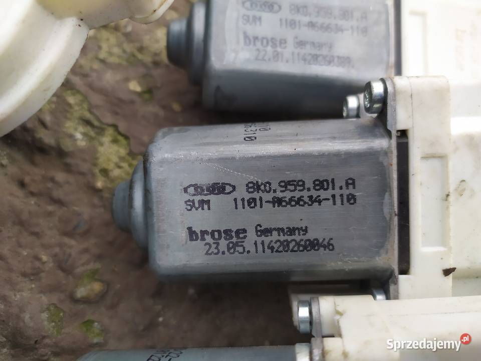 Silniczek szyby lewy przód 8K0959801A Audi Vw osobowe śląskie Radlin