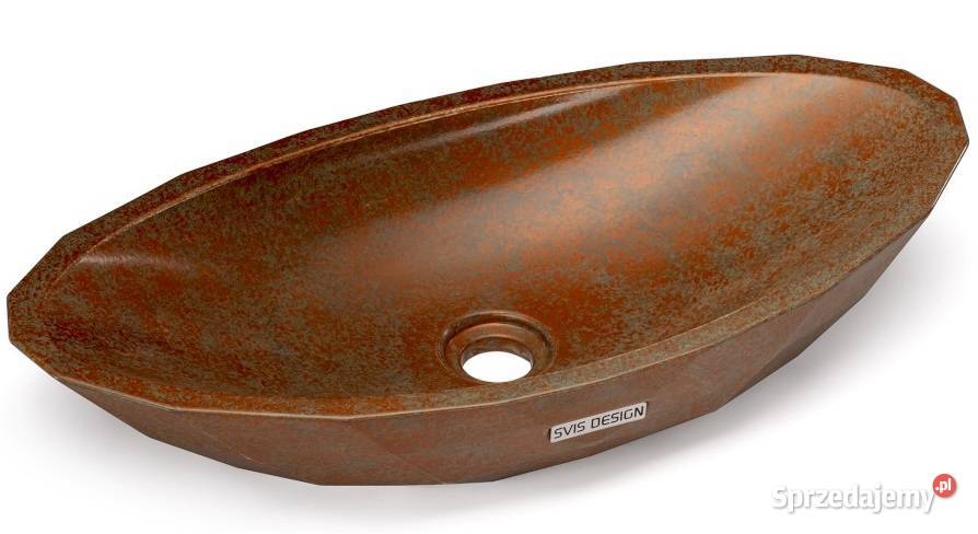 Umywalka 60 DIAMOND BASIC SMOKED METAL zielony i Warszawa