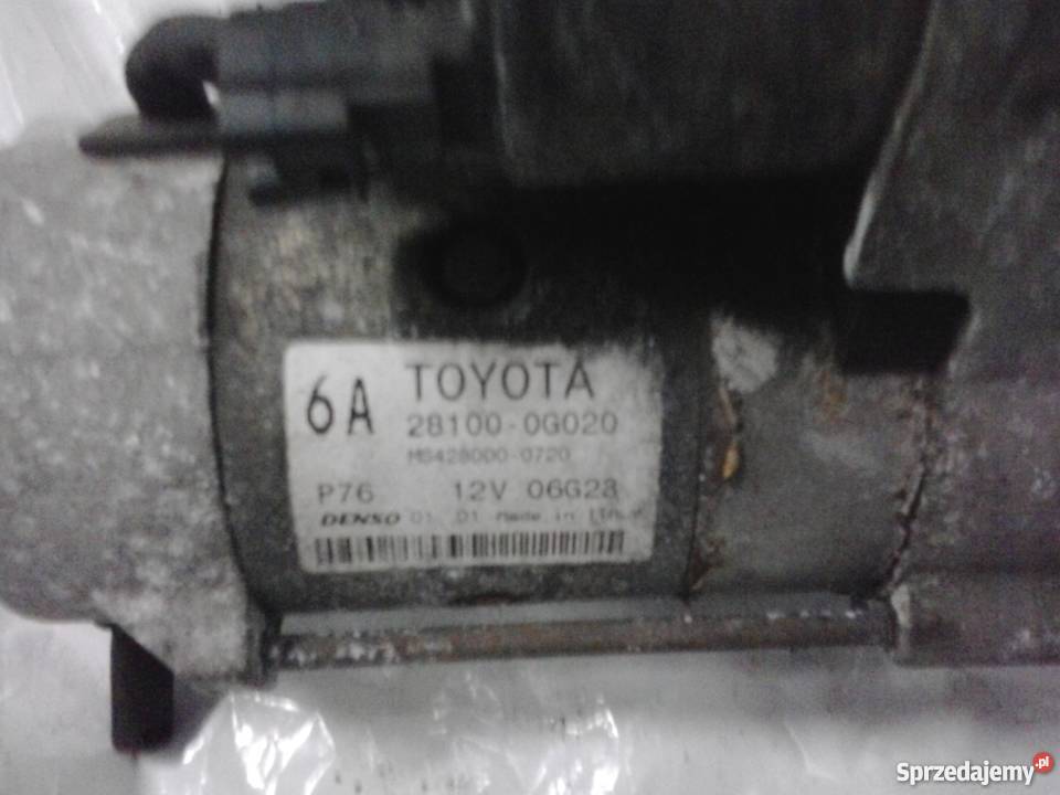 Sprzedam rozrusznik do Toyota Corolla Verso 2.0 D4D 116KM