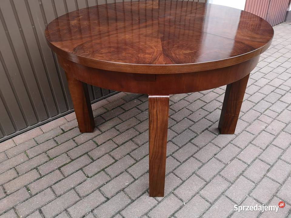 Stół ArtDeco Orzech Zgrabny Antyk Stary Meble Antyki, Sztuka, Kolekcje Swarzędz sprzedam