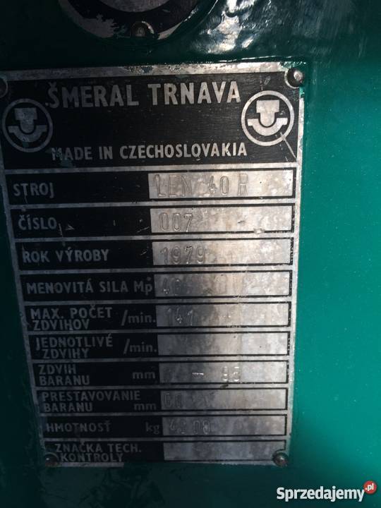 PRASA MIMOŚRODOWA LEN 40C Z REZERW SUPER STAN Pleszew sprzedam