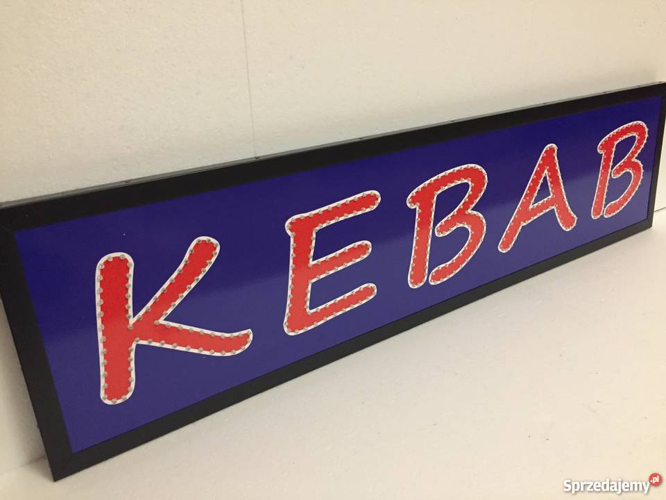 Reklama diodowa KEBAB 120x30 zewnętrzna Pomiechówek sprzedam