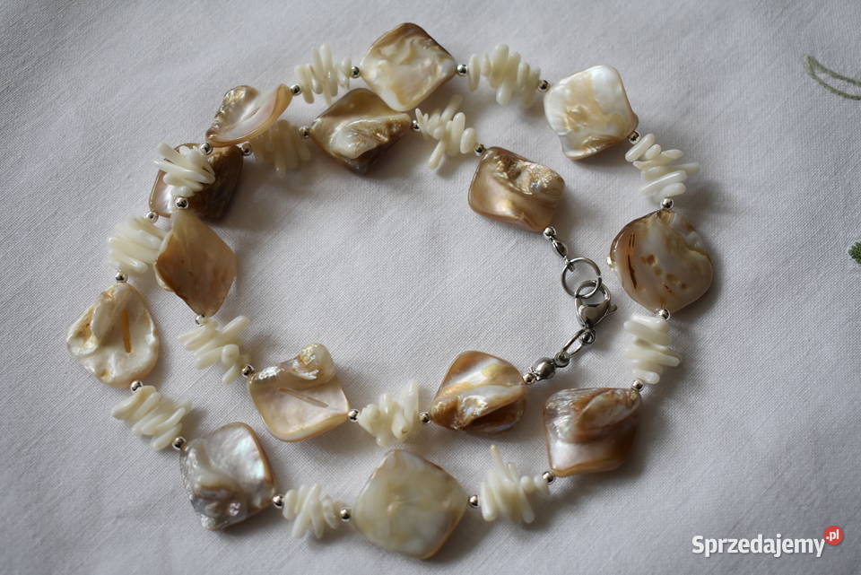 Naszyjnik masa perłowa koral Warszawa