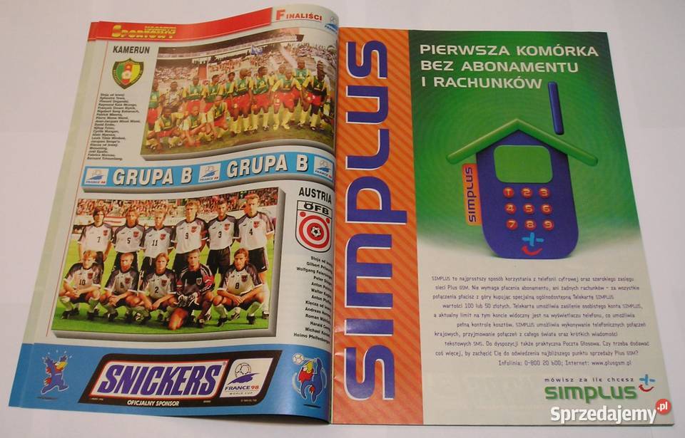 MAGAZYN SPORTOWY SKARB KIBICA MŚ 1998 Łódź