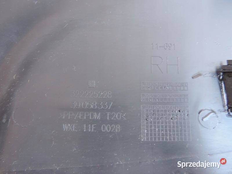 ASTRA K V OSŁONA SŁUPKA B PLASTIK PRAWY 39058337 ciężarowe