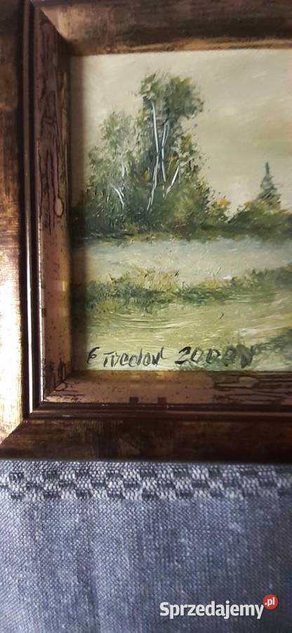 Obraz olejny G Treder Łódź