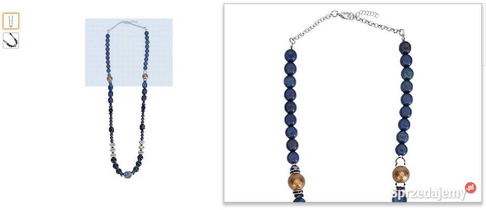 Parfois Blue Ink Necklace Women naszyjnik korale Zamość