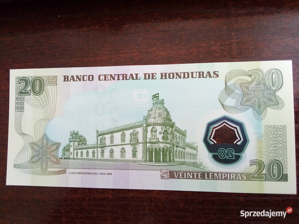 Banknot 20 lempiras Honduras Płońsk