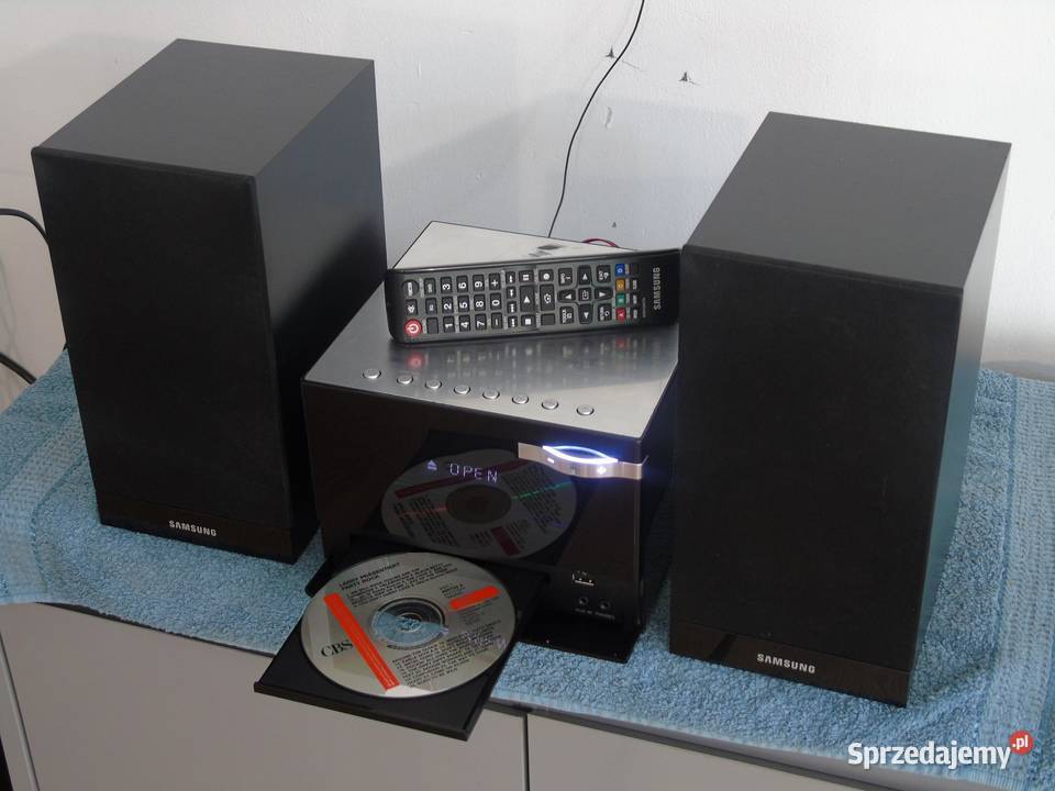 Wieża Samsung pilot USB mp3 CD RDS AUX kol Jasło