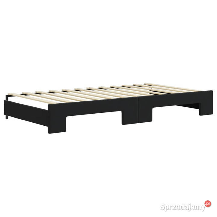 Sofa rozsuwana czarna aksamit 100x200 WM3197074 Warszawa sprzedam