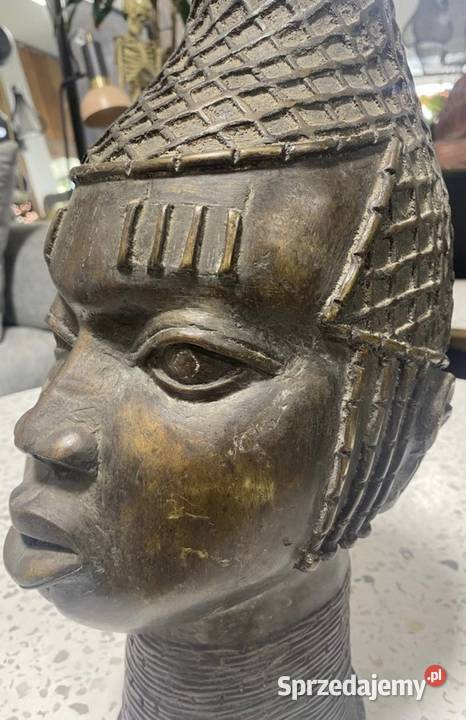 AFRYKAŃSKI CZARODZIEJ z mosiądzu wielka 15 Bolkowo