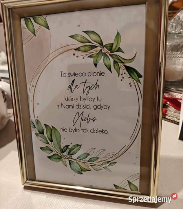 Tablica ślubna dodatki Brzeg