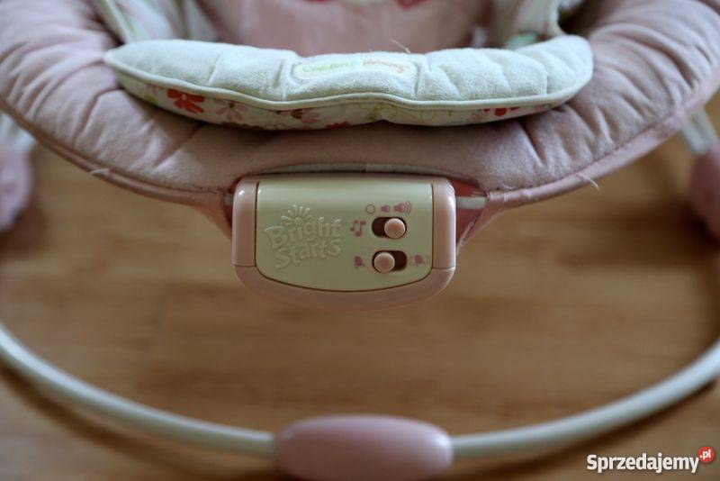 Leżaczek bujaczek fotelik BRIGHT STARTS biały sprzedam