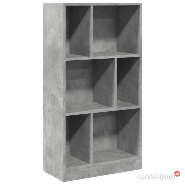 Regał szarość betonu 57x285x1075 materiał Regały Warszawa