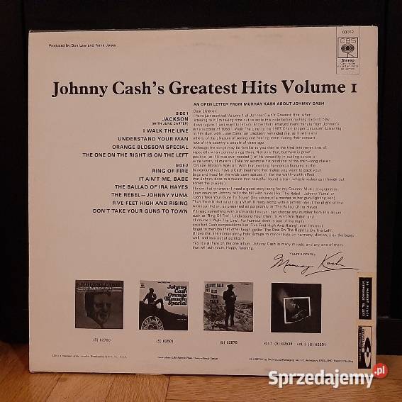 Johnny Cash Greastest Hits winyl mazowieckie sprzedam