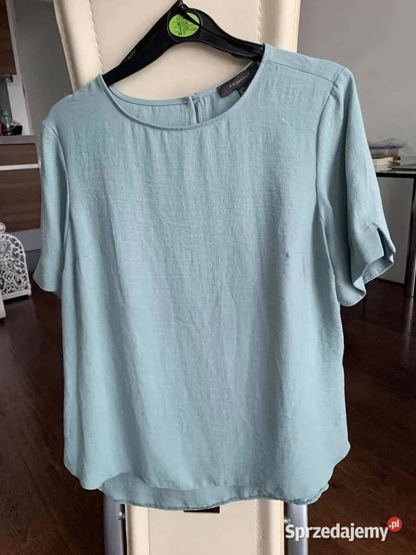 Nowa turkusowa bluzka 40 niebieska top na krótki mazowieckie