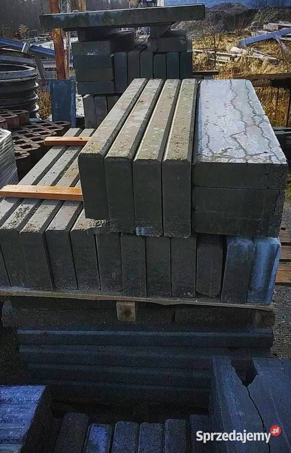PROMOCJA Obrzeża betonowe 8x25x100 szare 2 Gat Parszów