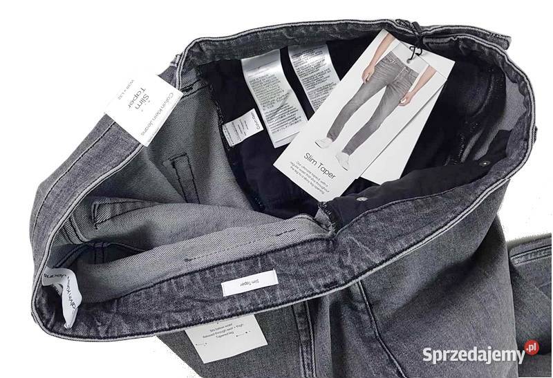 Męskie jeansy Calvin Klein Jeans Slim Taper śląskie Tarnowskie Góry