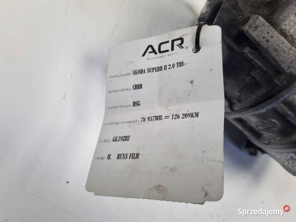 SPRĘŻARKA KLIMATYZACJI Skoda Superb II 20 TDI osobowe lubelskie Rudka