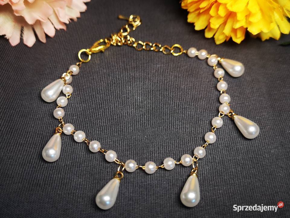 Bransoletka damska z perełkowymi koralikami Kielce