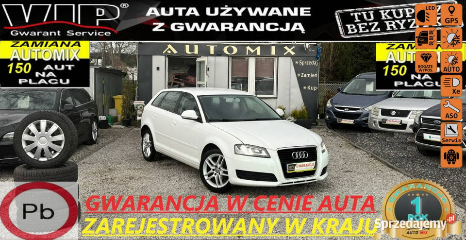 Audi A3 SPRZEDANY Ledy 14 Benzyna Gwarancja światła do jazdy dziennej
