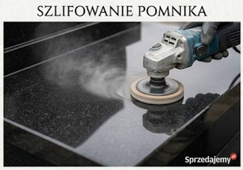 Szlifowanie nagrobka płyty pomnika Cmentarz Wrocław