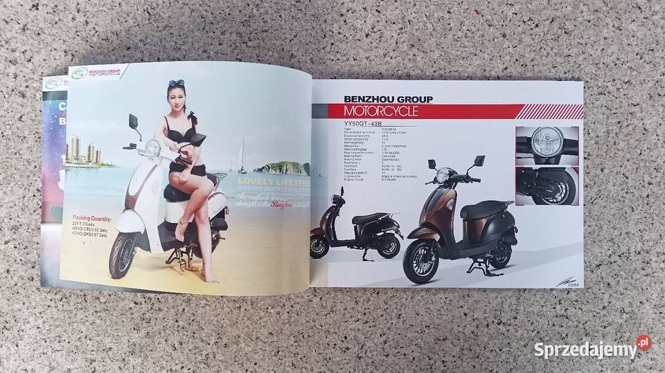 BENZHOU Motorcycle Broszura Prospekt miękka