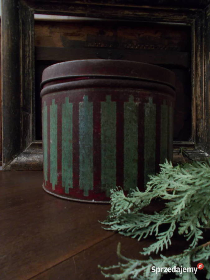 Stara Piękna Angielska Puszka Portrety Pary