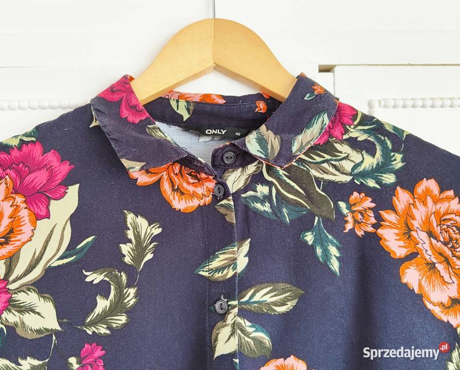 Kwiatowa koszula Only 40 L kwiaty kolorowa Szczecin sprzedam