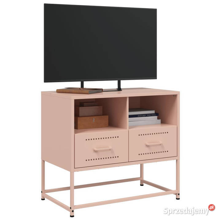 Szafka pod telewizor różowa 68x39x605 stalowa Warszawa