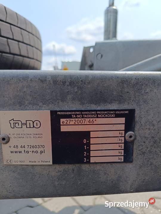 Przyczepa laweta Garbatka 2019 kapitalnym Rok produkcji 2019 Lipno