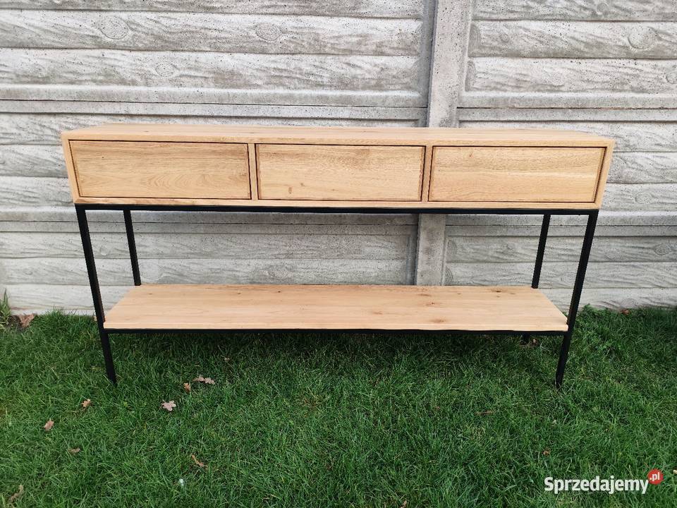 Konsola dębowa loft Konsole Zduńska Wola