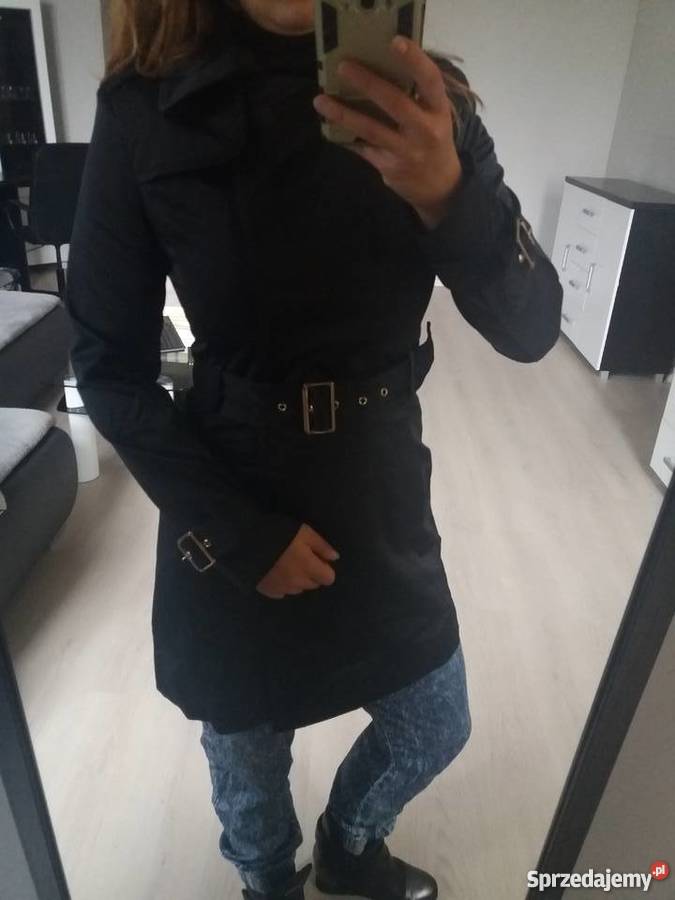 Czarny płaszczyk 40 L płaszczyk na święta Rozmiar 40(L)