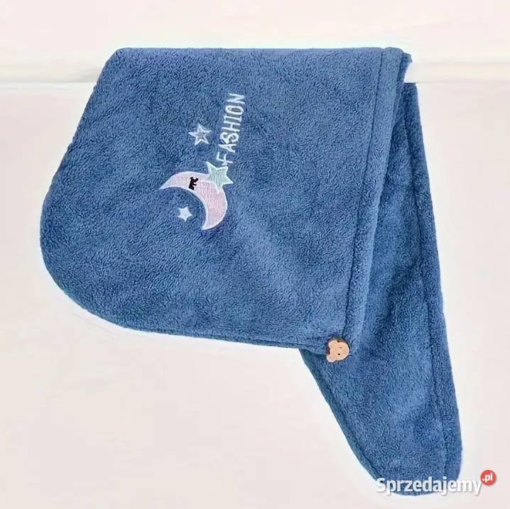 Ręcznik do włosów Turban Szybkoschnący Niebieski Płock