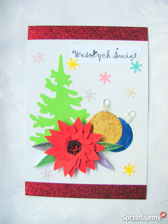 Kartki świąteczne ręcznie robione metodą Rękodzieło Kielce sprzedam