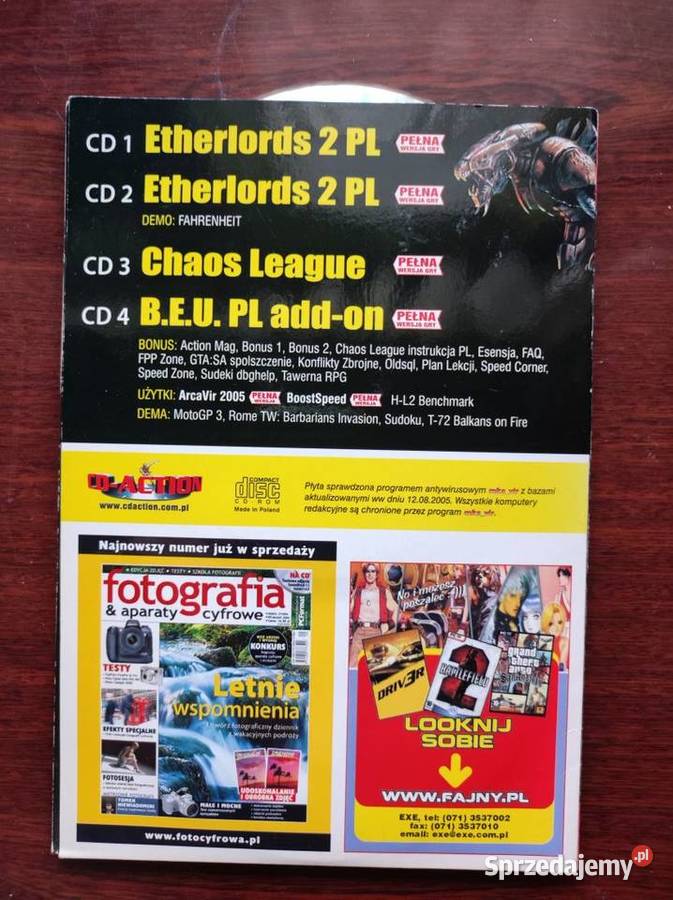 CD Action 117 Etherlords 2 Chaos League Antz Gadżety Kielce